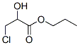 Propanoic  acid,  3-chloro-2-hydroxy-,  propyl  ester Structure