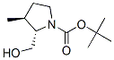 1-Pyrrolidinecarboxylicacid,2-(hydroxymethyl)-3-methyl-,1,1-dimethylethylester,(2S,3S)-(9CI) Structure