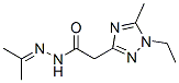1H-1,2,4-Triazole-3-aceticacid,1-ethyl-5-methyl-,(1-methylethylidene)hydrazide(9CI) Structure