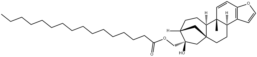パルミチン酸カーベオール 化学構造式