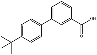 4'-TERT-ブチルビフェニル-3-カルボン酸 化学構造式