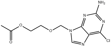 6-Chloro Acyclovir Acetate, 81777-48-2, 结构式