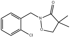 2-[(2-クロロフェニル)メチル]-4,4-ジメチルイソオキサゾリジン-3-オン 化学構造式