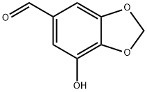 7-HYDROXY-1,3-BENZODIOXOLE-5-CARBOXALDEHYDE Structure