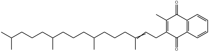 2-methyl-3-(3,7,11,15-tetramethylhexadec-2-enyl)-1,4-naphthoquinone Structure