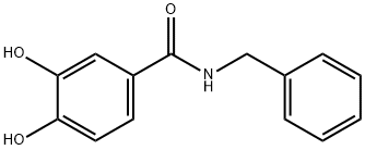 BenzaMide, 3,4-dihydroxy-N-(phenylMethyl)- Struktur