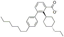 丙基环己基苯甲酸对庚基苯酚酯 结构式