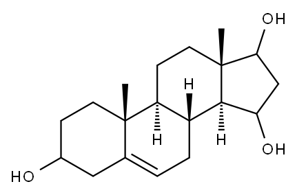 3,15,17-trihydroxy-5-androstene Struktur