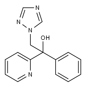 1-PHENYL-1-(2-PYRIDINYL)-2-(1H-1,2,4-TRIAZOL-1-YL)ETHANOL 结构式