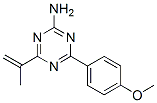 4-(4-methoxyphenyl)-6-prop-1-en-2-yl-1,3,5-triazin-2-amine 结构式