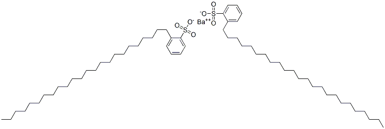 barium bis(tetracosylbenzenesulphonate) Struktur