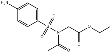 N-Acetyl-N-((4-aminophenyl)sulfonyl)glycine ethyl ester Structure