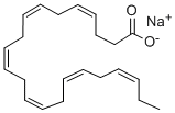 CIS-4,7,10,13,16,19-ドコサヘキサエン酸 ナトリウム塩 化学構造式