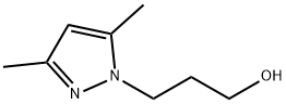 3-(3,5-ジメチル-1H-ピラゾール-1-イル)プロパン-1-オール 化学構造式