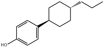 4-(TRANS-4-N-プロピルシクロヘキシル)フェノール 化学構造式