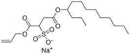 スルホコハク酸アルキル（C＝8～20）アルケニル（C＝3又は4）エステルのナトリウム塩 化学構造式