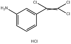 3-(トリクロロエテニル)ベンゼンアミン・塩酸塩 化学構造式