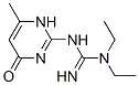 Guanidine, N-(1,4-dihydro-6-methyl-4-oxo-2-pyrimidinyl)-N,N-diethyl- (9CI) Structure