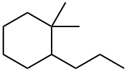 1,1-Dimethyl-2-propylcyclohexan Struktur