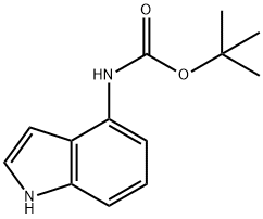 (1H-INDOL-4-YL)-CARBAMIC ACID TERT-BUTYL ESTER Structure