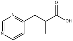 2-甲基-3-嘧啶-4-基丙酸, 819850-15-2, 结构式