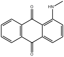 1-(メチルアミノ)アントラキノン 化学構造式