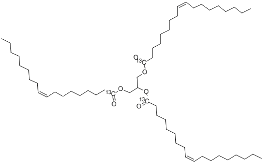 三油精-1,1,1-13C3, 82005-46-7, 结构式