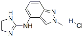 N-(4,5-dihydro-1H-imidazol-2-yl)-2-methyl-2H-indazol-4-amine monohydrochloride Struktur