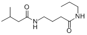 Butanamide, 3-methyl-N-(4-oxo-4-(propylamino)butyl)- Struktur