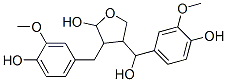 3-Furanmethanol, tetrahydro-5-hydroxy-alpha-(4-hydroxy-3-methoxyphenyl )-4-((4-hydroxy-3-methoxyphenyl)methyl)- Struktur