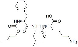 butyloxycarbonyl-phenylalanyl-leucyl-lysine Struktur