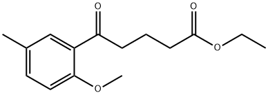 ETHYL 5-(2-METHOXY-5-METHYLPHENYL)-5-OXOVALERATE Struktur