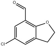 5-CHLORO-2,3-DIHYDROBENZOFURAN-7-CARBALDEHYDE Struktur