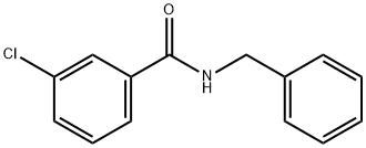 N-苄基-3-氯苯甲酰胺 结构式