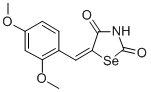 5-((2,4-Dimethoxyphenyl)methylene)selenazolidine-2,4-dione Structure