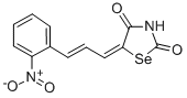 5-(3-(2-Nitrophenyl)-2-propenylidene)selenazolidine-2,4-dione Structure