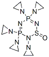 2,3,3,5,5-Pentakis(1-aziridinyl)-3,3,5,5-tetrahydro-2H-1,2,4,6,3,5-thiatriazadiphosphorine 1-oxide Structure