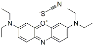 3,7-bis(diethylamino)phenoxazin-5-ium thiocyanate Structure