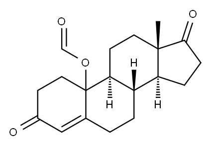 Estr-4-ene-3,17-dione, 10-(formyloxy)- 结构式