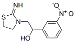 2-imino-alpha-(m-nitrophenyl)thiazolidin-3-ethanol Structure