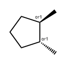 trans-1,2-DiMethylcyclopentane Struktur