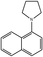 1-(1-ナフチル)ピロリジン 化学構造式