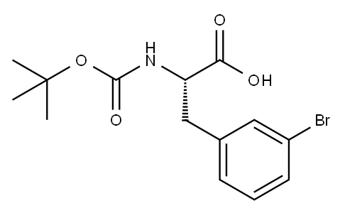 N-BOC-3-溴-DL-苯基丙氨酸, 82278-95-3, 结构式