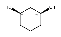 (1R)-シクロヘキサン-1β,3β-ジオール 化学構造式