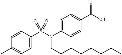 4-(4-Methyl-N-octylphenylsulfonaMido)benzoic acid Struktur