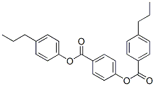 4-[(4-propylphenoxy)carbonyl]phenyl 4-propylbenzoate Struktur