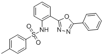 4-METHYL-N-[2-(5-PHENYL-1,3,4-OXADIAZOL-2-YL)PHENYL]BENZENESULFONAMIDE Struktur