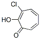 2,4,6-Cycloheptatrien-1-one,  3-chloro-2-hydroxy- 结构式