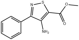 4-氨基-3-苯基-1,2-噻唑-5-羧酸甲酯 结构式