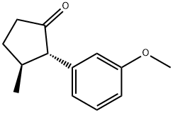 Cyclopentanone, 2-(3-methoxyphenyl)-3-methyl-, (2S,3S)- (9CI) Structure
